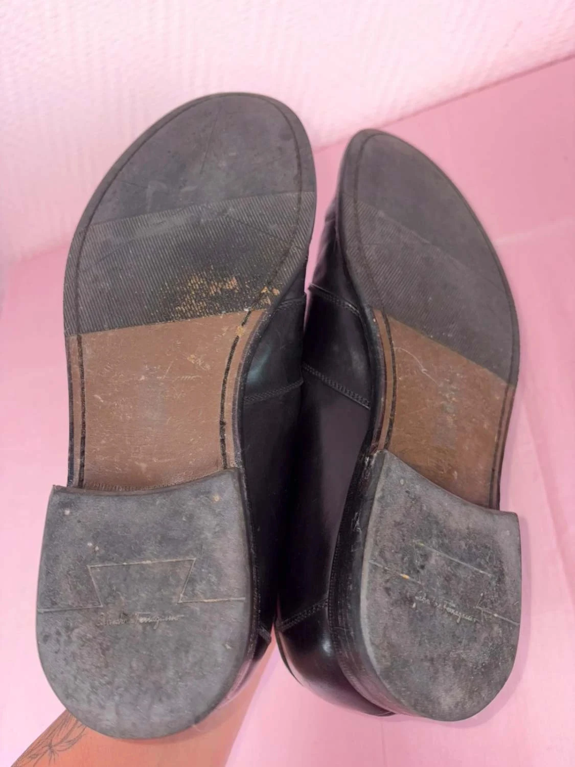Salvatore Ferragamo heren mocassins met zwart leer en pompoenen, maat 45 – photo 9